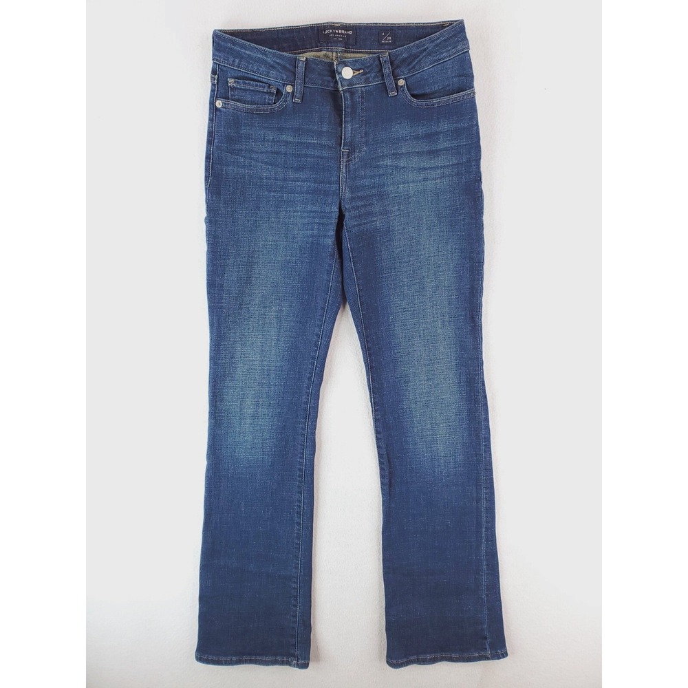Lucky Brand Lolita Bootcut Jeans Womens 6 Blue Low Rise Stretch Denim Y2K 32"